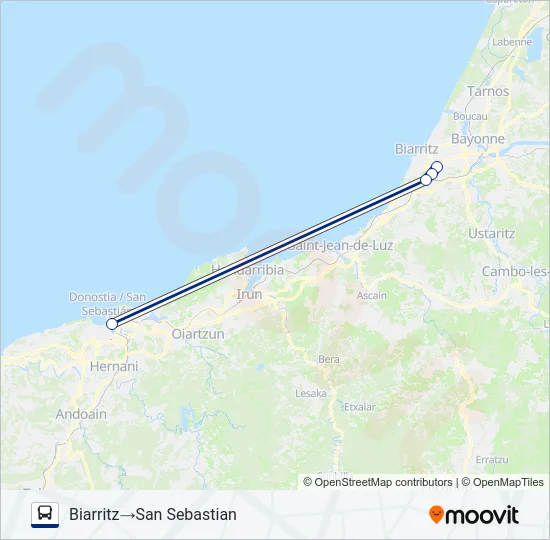 BAY-S.SEB Bus Line Map