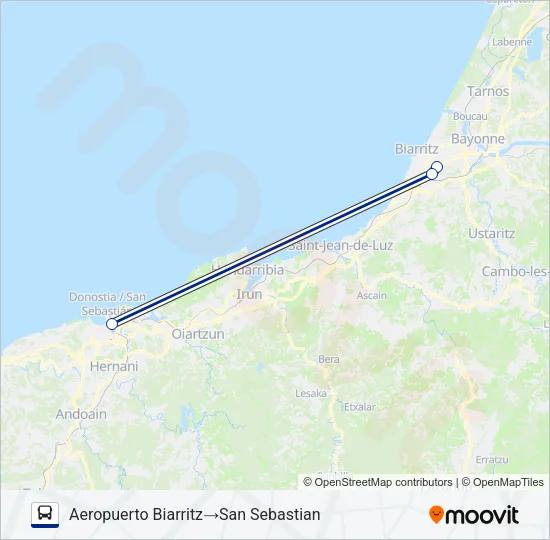 BAY-S.SEB Bus Line Map