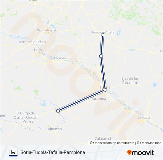 S-TU-TA-P Bus Line Map