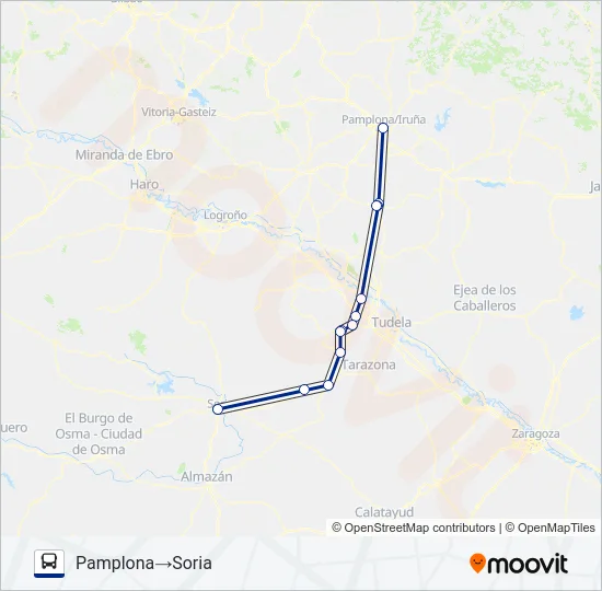 P-S CARRET Bus Line Map