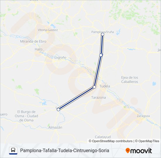 P-T-T-CI-S Bus Line Map