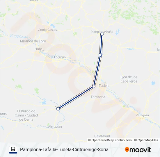 P-T-T-CI-S Bus Line Map