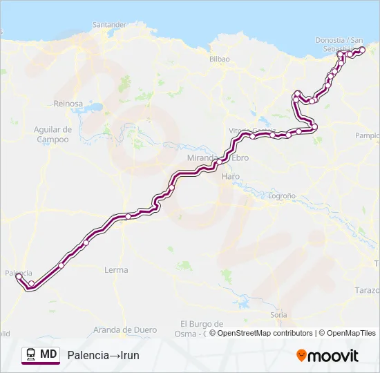 MD Train Line Map