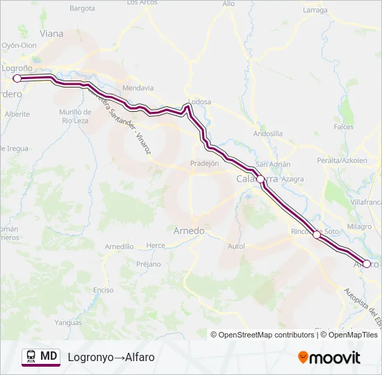 MD Train Line Map