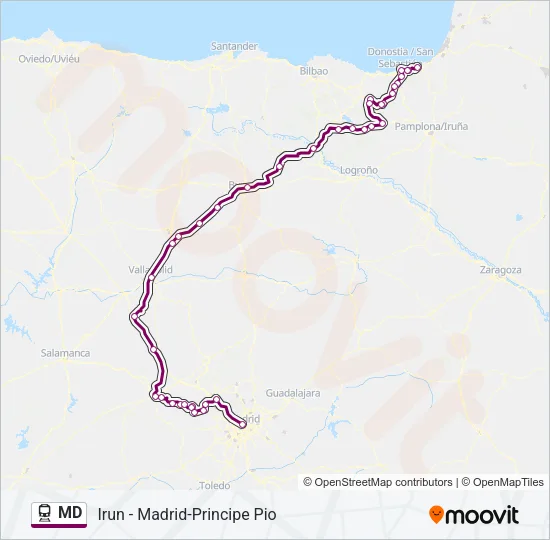 MD Train Line Map