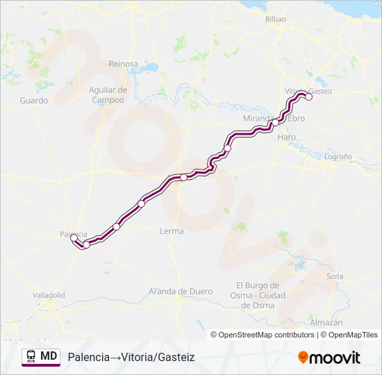MD Train Line Map