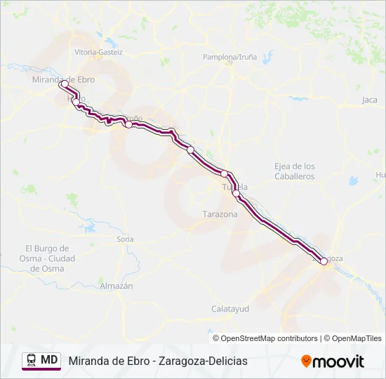 MD Train Line Map