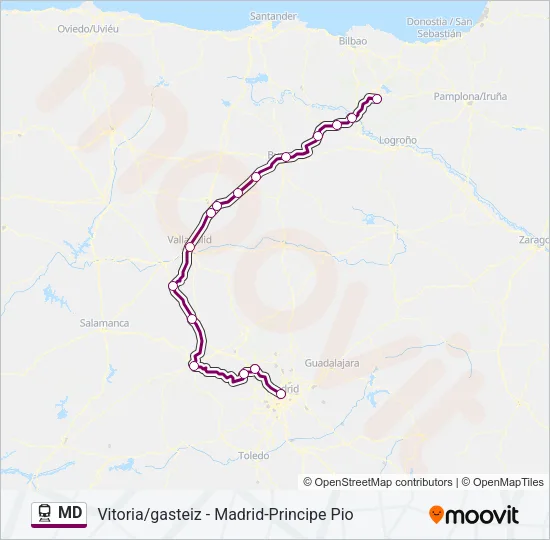 MD Train Line Map
