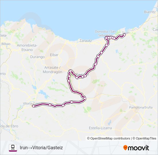 REG.EXP. Train Line Map