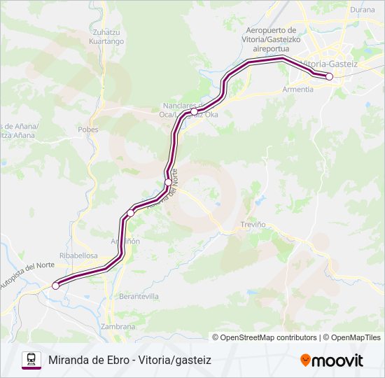 REG.EXP. Train Line Map