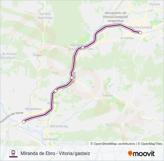 REG.EXP. Train Line Map