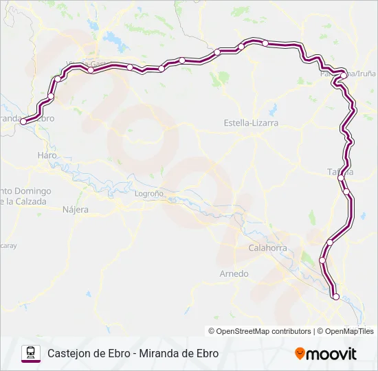 REG.EXP. Train Line Map