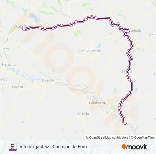 REG.EXP. Train Line Map