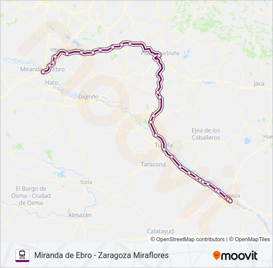 REG.EXP. Train Line Map