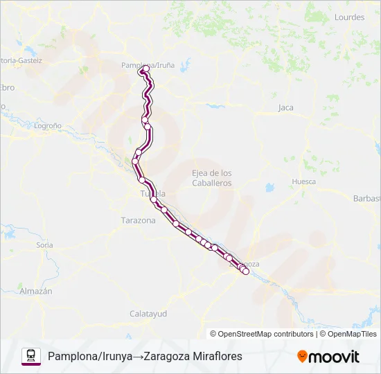 REG.EXP. Train Line Map