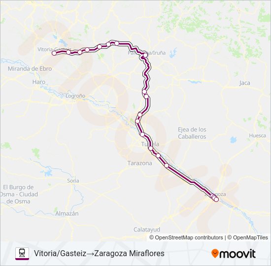 REG.EXP. Train Line Map