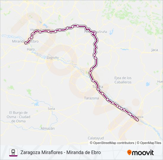 REG.EXP. Train Line Map
