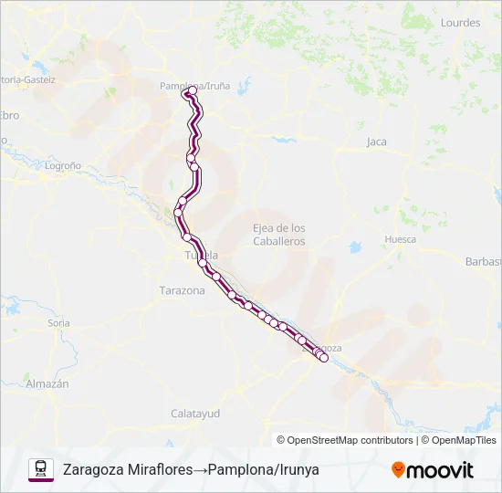REG.EXP. Train Line Map