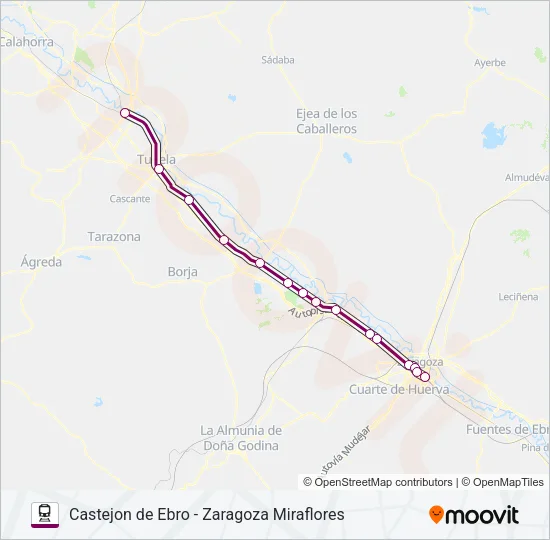 REG.EXP. Train Line Map
