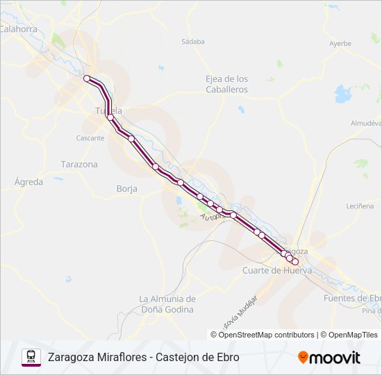 REG.EXP. Train Line Map