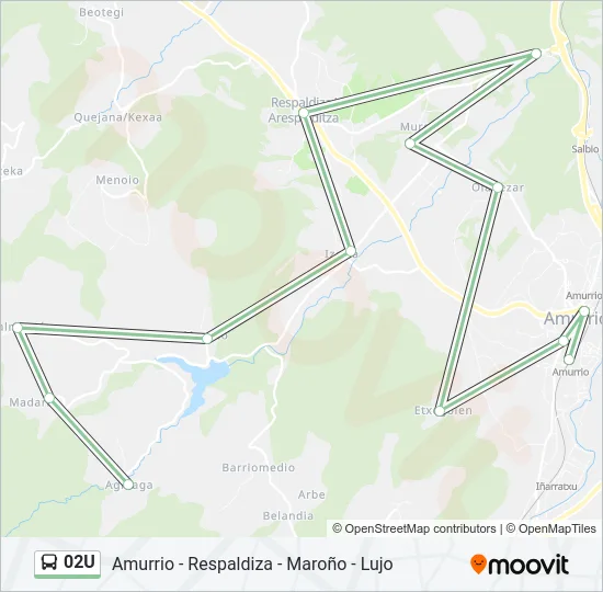 02U Bus Line Map