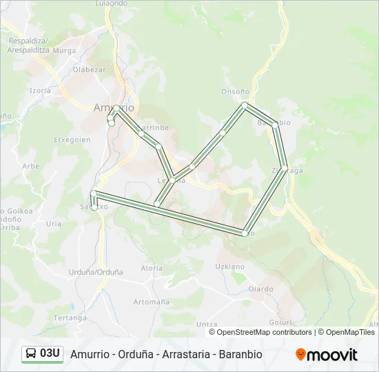 03U Bus Line Map