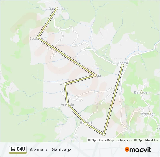 04U Bus Line Map