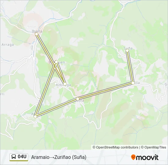 04U Bus Line Map