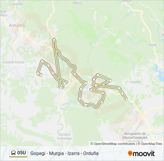 05U Bus Line Map