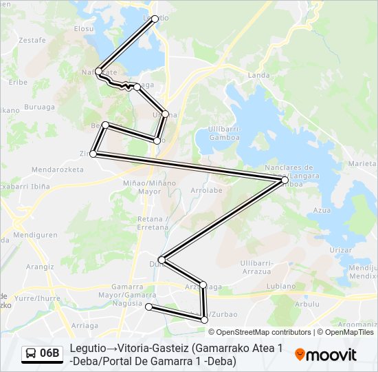 06B Bus Line Map