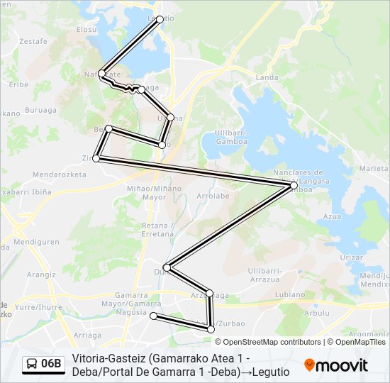06B Bus Line Map