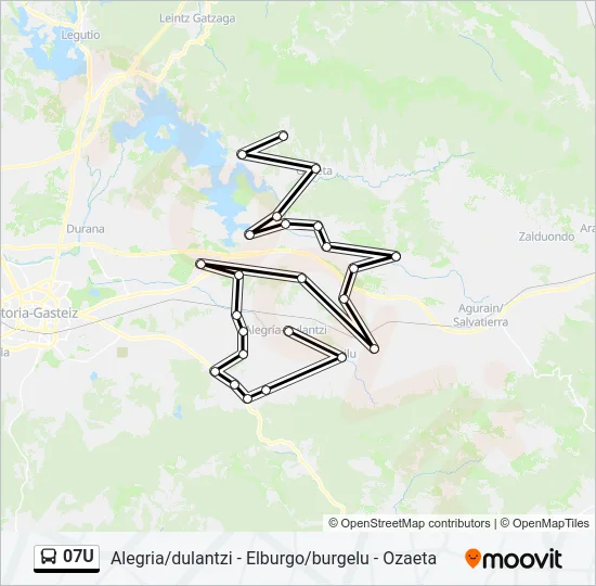 07U Bus Line Map