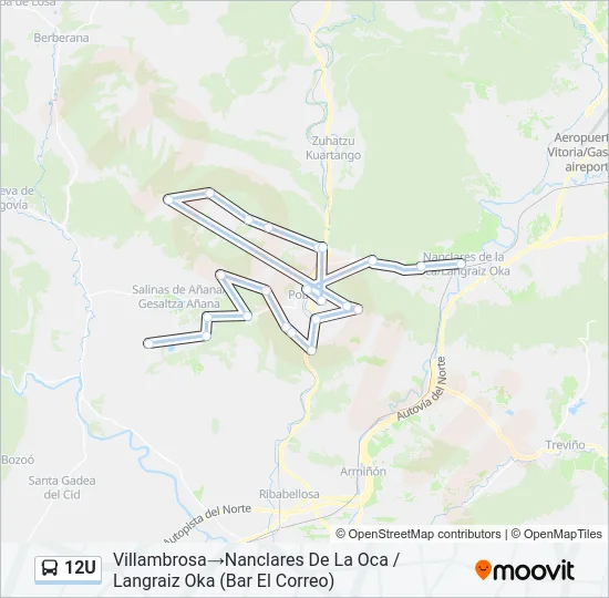 12U Bus Line Map