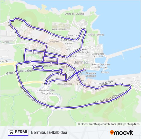 BERMI Bus Line Map