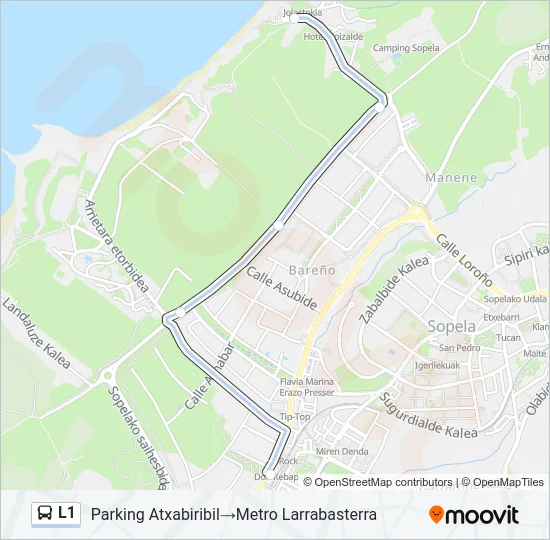 L1 Bus Line Map