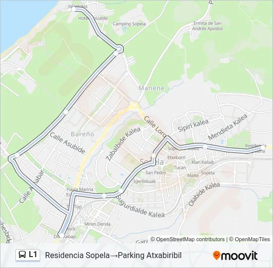 L1 Bus Line Map