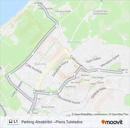 L1 Bus Line Map