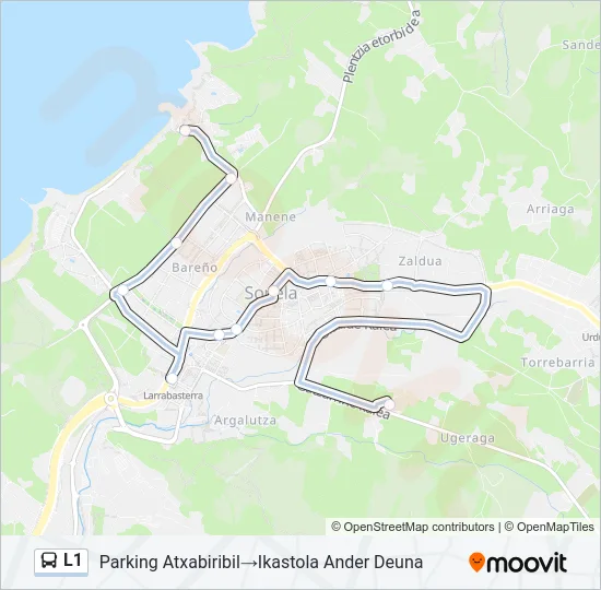 L1 Bus Line Map