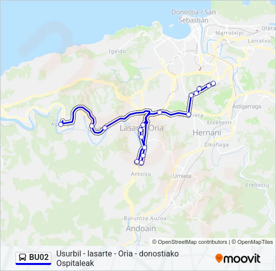 BU02 Bus Line Map