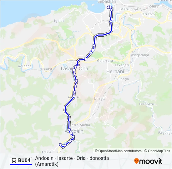 BU04 Bus Line Map