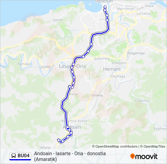 BU04 Bus Line Map