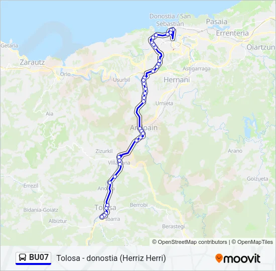 BU07 Bus Line Map
