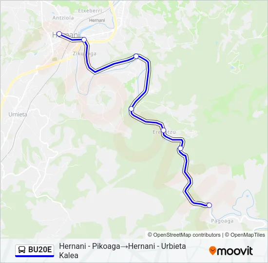 BU20E Bus Line Map