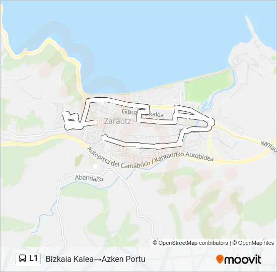 L1 Bus Line Map