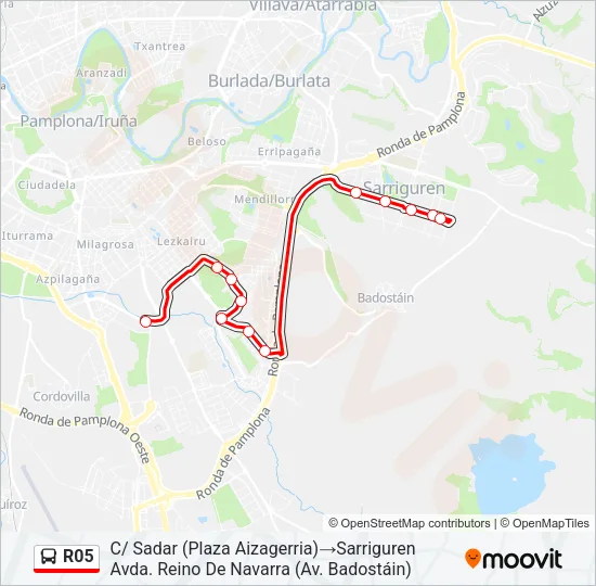 R05 Bus Line Map