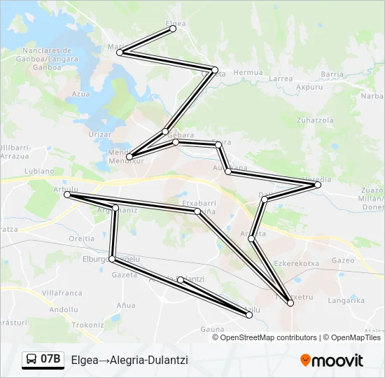 07B Bus Line Map