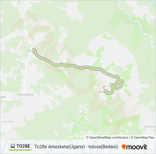 TO28E Bus Line Map
