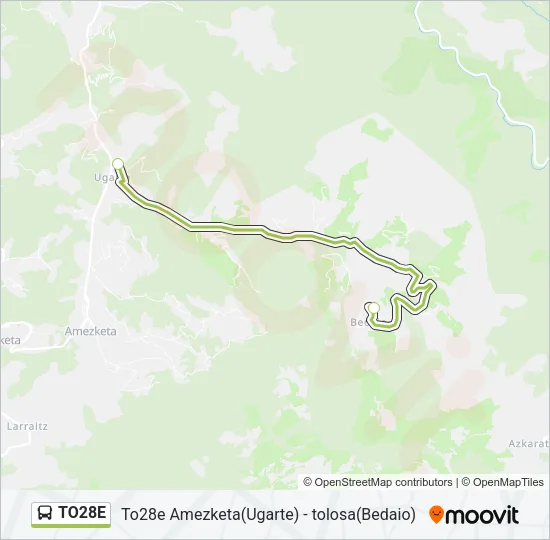 TO28E Bus Line Map