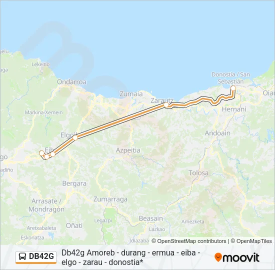 DB42G Bus Line Map