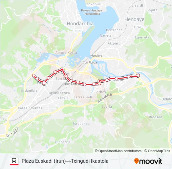 L1-ZAISA Bus Line Map